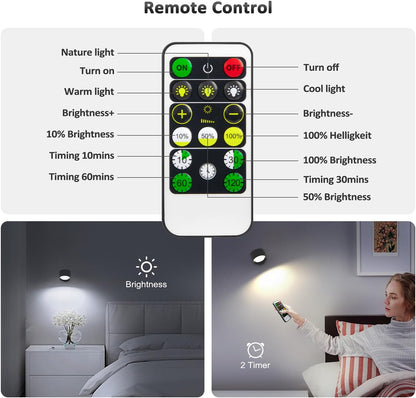 Luces LED de pared recargables