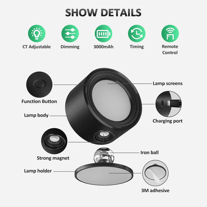 Luces LED de pared recargables
